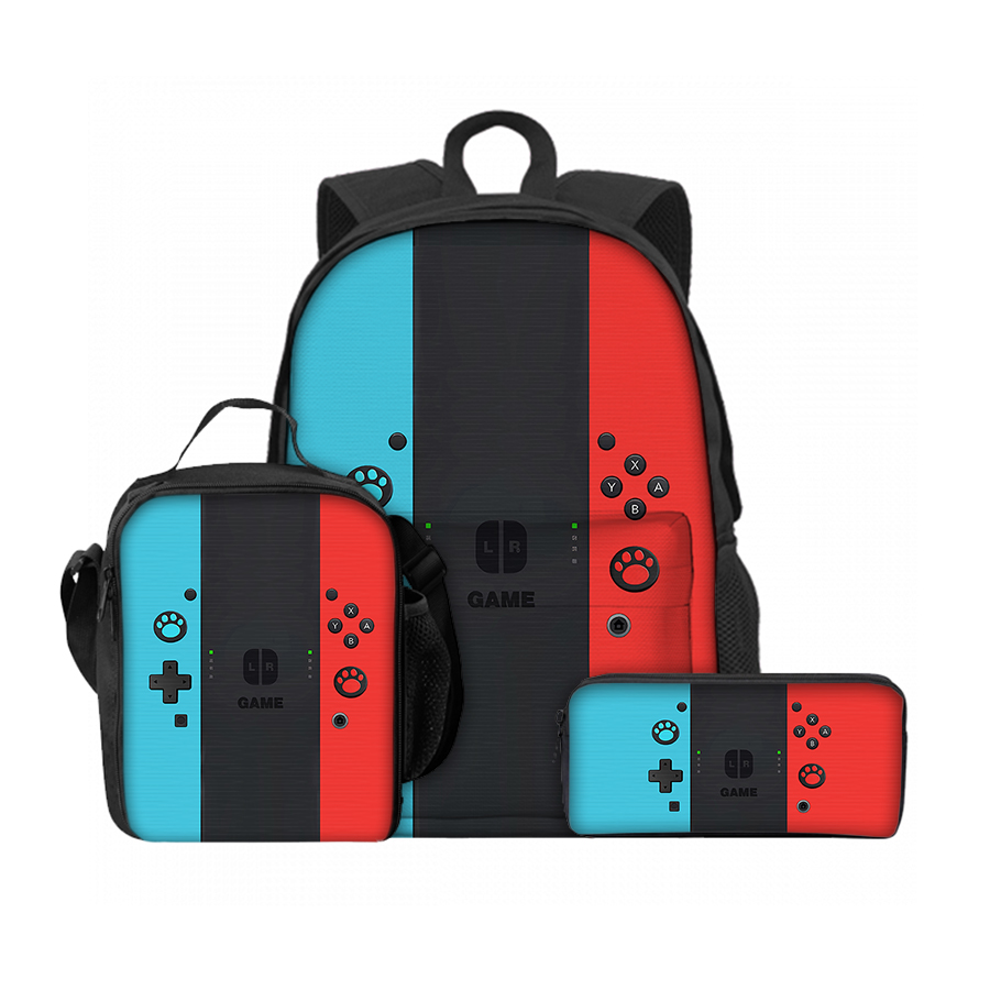 Gaming Console Kids - Set da 3 pezzi Borse per