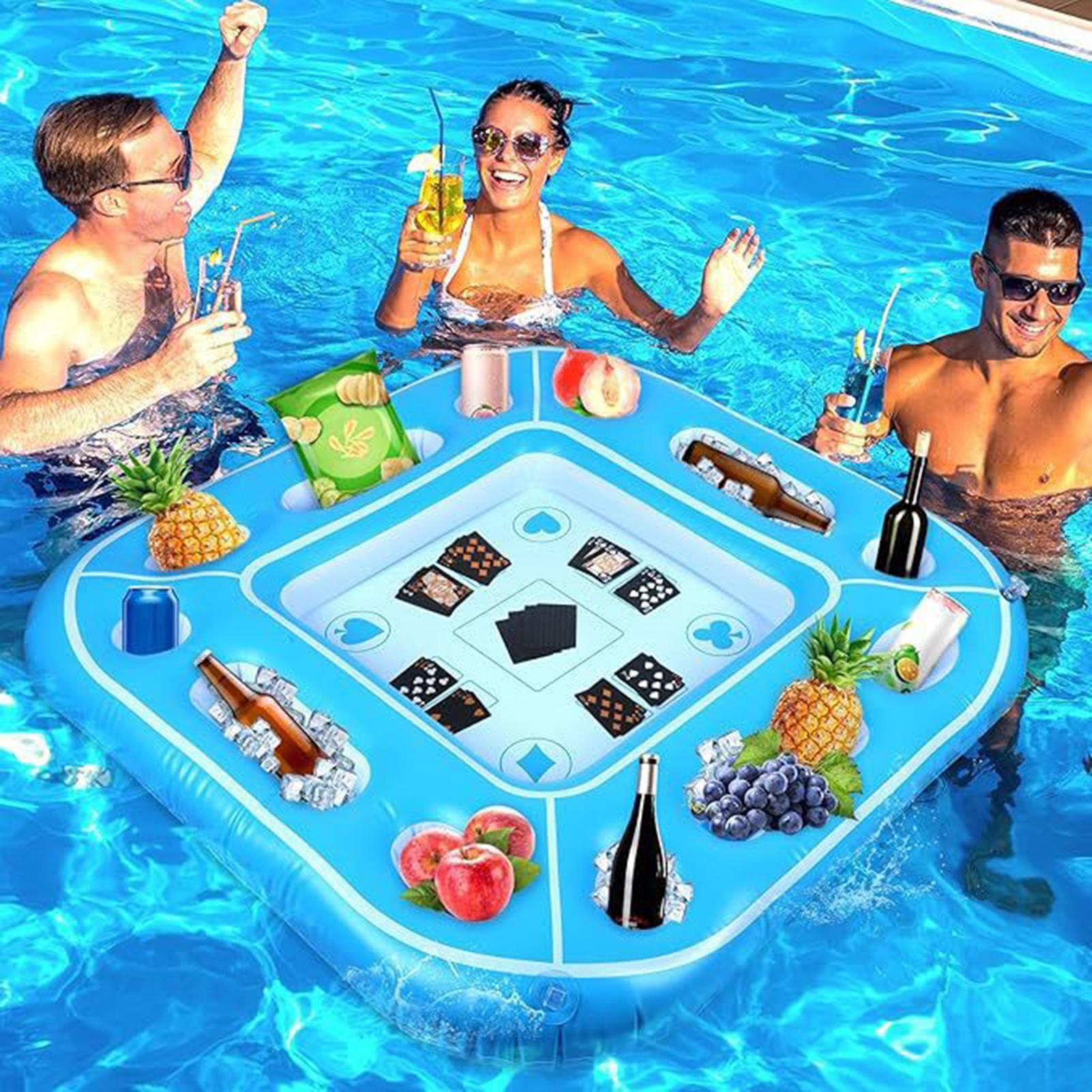 Gaming Card Holder - Tavolo Galleggiante Gonfiabile per Piscina con