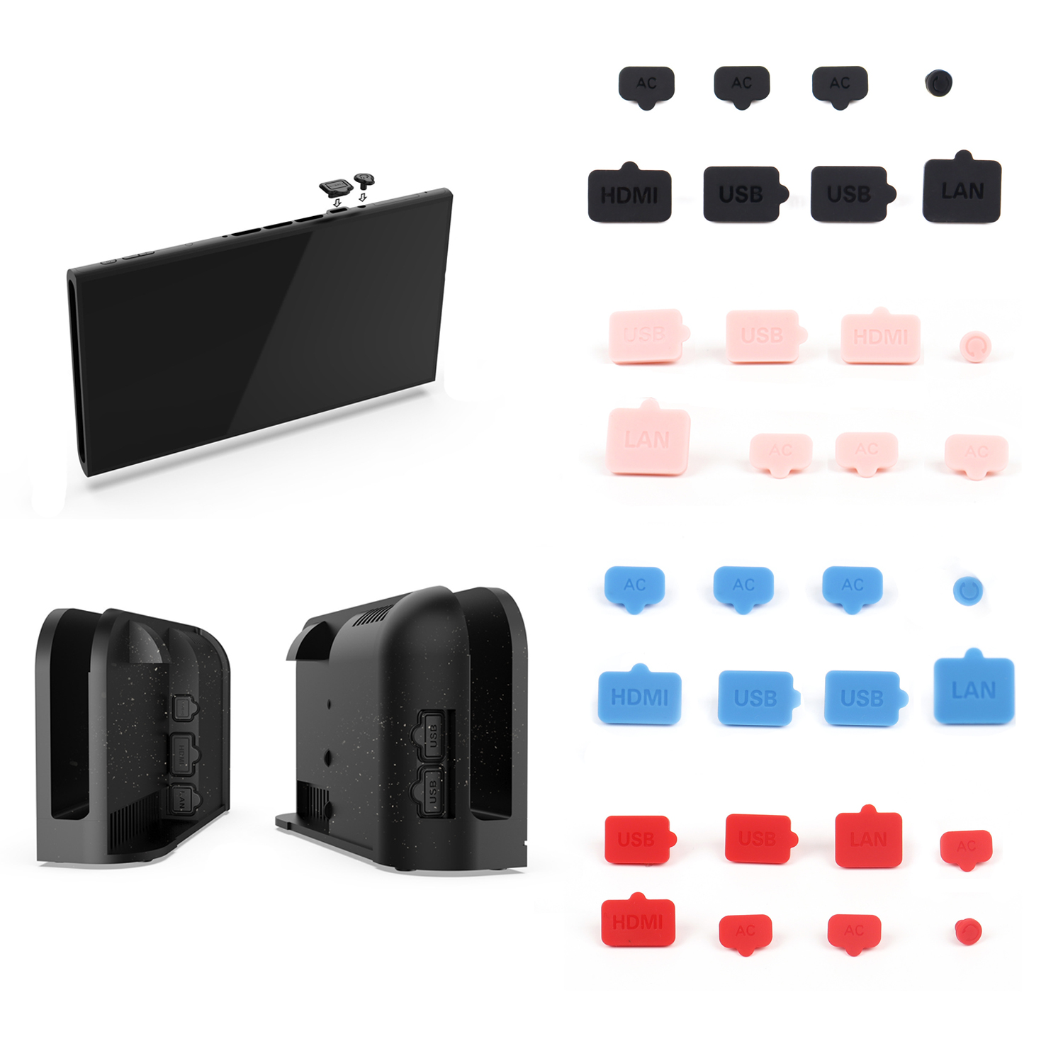 Gaming Console Nintendo Switch 2 - Spina antipolvere Silicone USB HDMI Tipo
