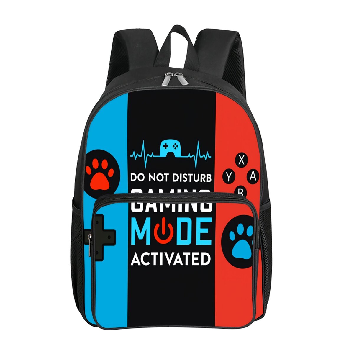 Gaming Console Kids - Zaino casual con tasca frontale quadrata