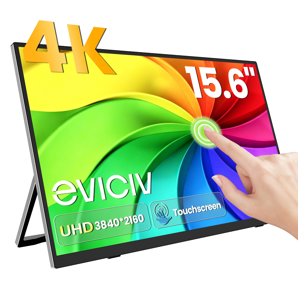Gaming Console Type - EVICIV 4K Portable Monitor 10-Point Touch
