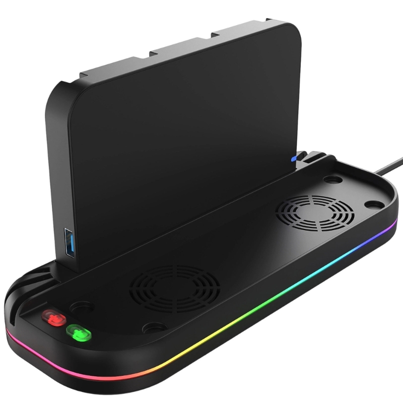 Gaming Console Design - Ventola dock portatile Q6PA e caricabatterie