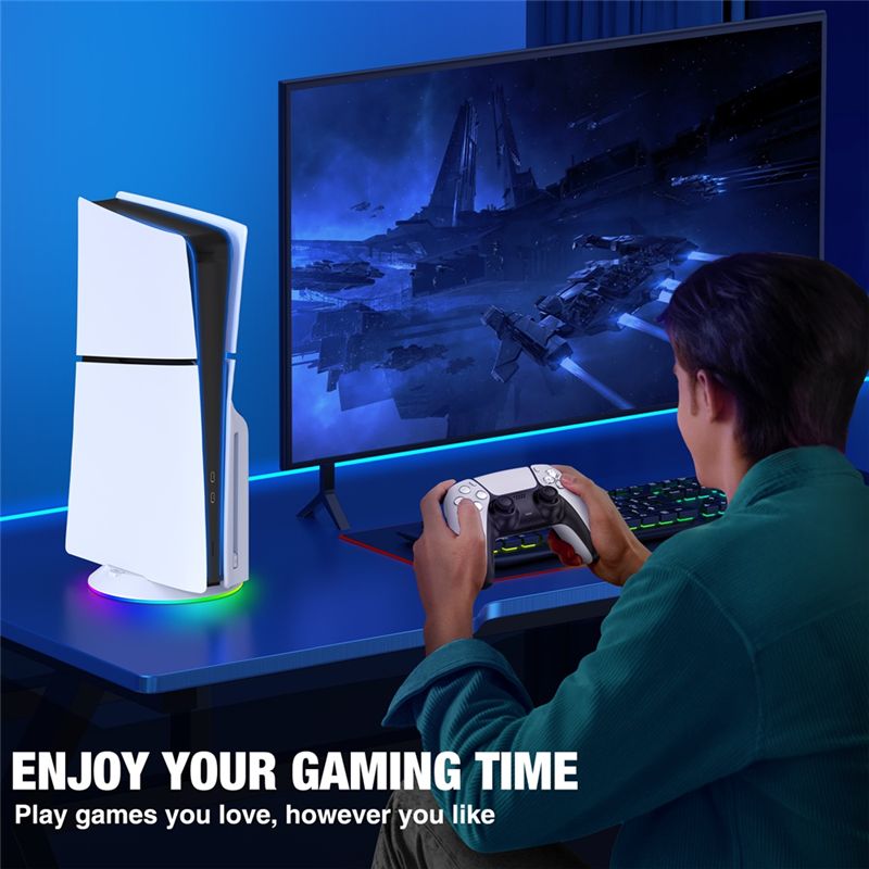 Supporto verticale AED7 con lu - Gaming Console Holder recensione e prezzo