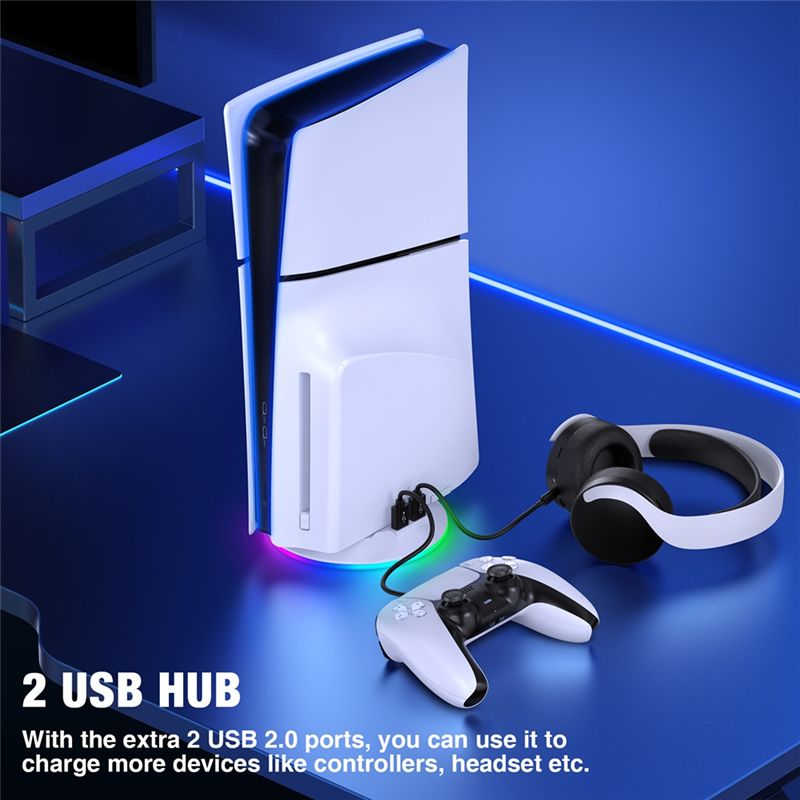 Supporto verticale AED7 con lu - Gaming Console Holder recensione e prezzo