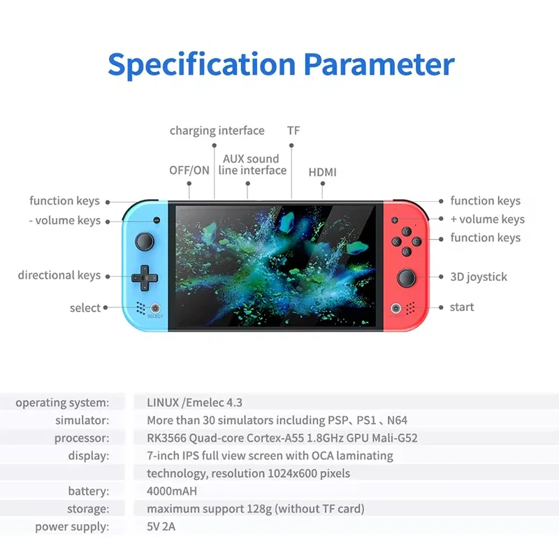 Console di gioco portatile S M - Handheld Gaming Console recensione e prezzo